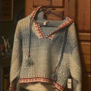Anthropologie hooded sweater.. XSP NWT